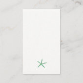 Placement Carte de détails de mariage sur la plage avec code (Dos)