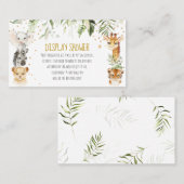 Placement Carte de douche Safari Display (Devant / Derrière)