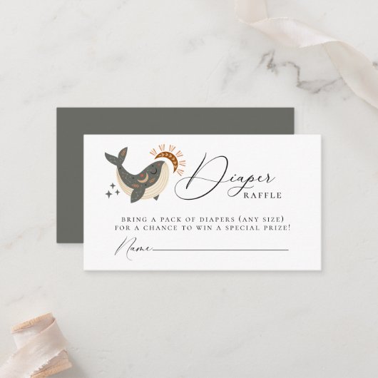 Placement Carte de fermeture à rabat céleste pour baleine cé (Devant/Arrière en situation)