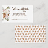 Placement Carte de Fête des mariées Boho Autumn Wine Raffe T (Devant / Derrière)