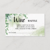 Placement Carte de Fête des mariées de billet Eucalytpus Win (Devant)