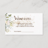 Placement Carte de Fête des mariées du billet de vin Herbal (Devant)