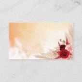 Placement Carte de Fête des mariées Mariage Pampas Wine Raff (Dos)