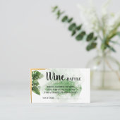 Placement Carte de Fête des mariées Tropical Wine Raffle (Debout devant)