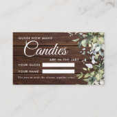 Placement Carte de jeu de douche Combien de bonbons Fleurs d (Devant)