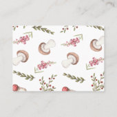 Placement Carte de jeu de douche de champignon d'aquarelle (Dos)