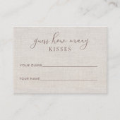 Placement Carte de jeu Fête des mariées Fleur sauvage lin (Devant)