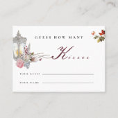 Placement Carte de jeu Rose et Fête des mariées à lanterne (Devant)