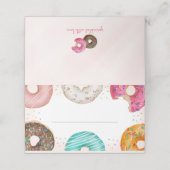 Placement Carte de la place du Donut Saupoudré Anniversaire (Extérieur déplié)