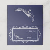 Placement Carte de la réception de la Marine Peacock (Extérieur déplié)