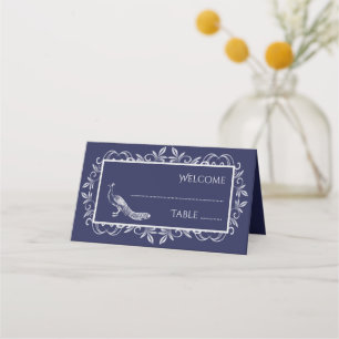 Placement Carte de la réception de la Marine Peacock