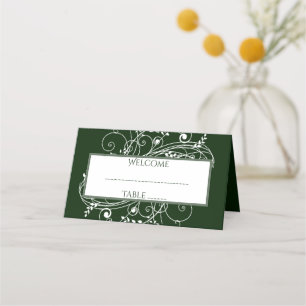Placement Carte de la réception Emerald Green Flourd