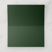 Placement Carte de la réception Emerald Green Flourd (Intérieur déplié)