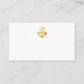 Placement Carte de la réception Golden Fleur de Lis Damask (Devant)