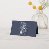 Placement Carte de la réception Marine Blue Flourd (Dos)