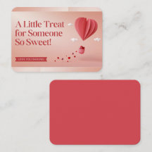 Carte de la Saint-Valentin Cœur 3D en Montgolfière