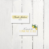 Placement Carte de la soirée Lemon Place de la Wife Lotus