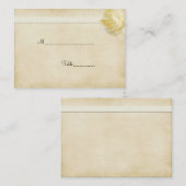 Placement Carte de la table Crème Rosebud (Devant / Derrière)