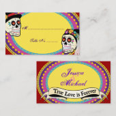 Placement Carte de la table Los Novios (Devant / Derrière)