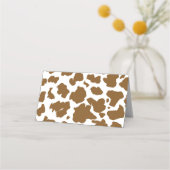 Placement Carte de lieu d'anniversaire de la vache Highland (Dos)