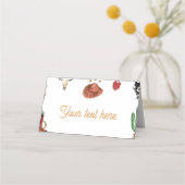 Placement Carte de lieu d'anniversaire du premier Rodeo Cowb (Dos)