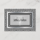 Placement Carte de lieu de fête de bachelor noir et argent (Devant)