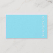 Placement Carte de lieu de frontière de l'aqua crapaud blanc (Dos)