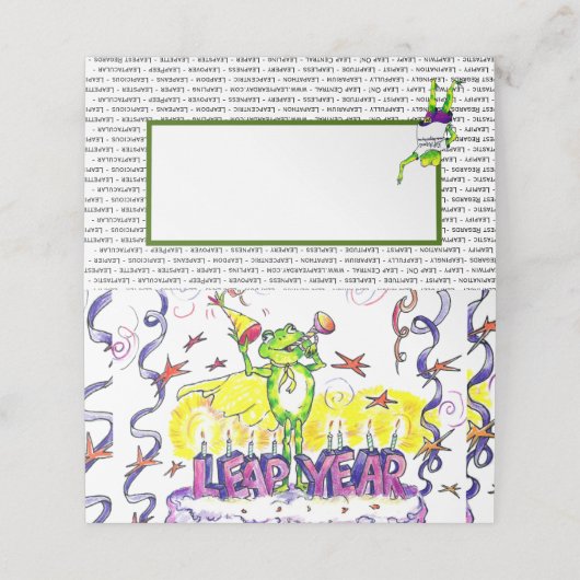 Placement Carte de lieu de l'année de levage (Extérieur déplié)