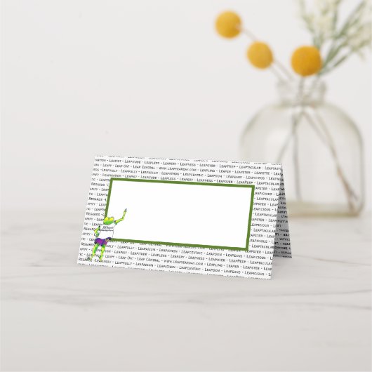 Placement Carte de lieu de l'année de levage (Dos)