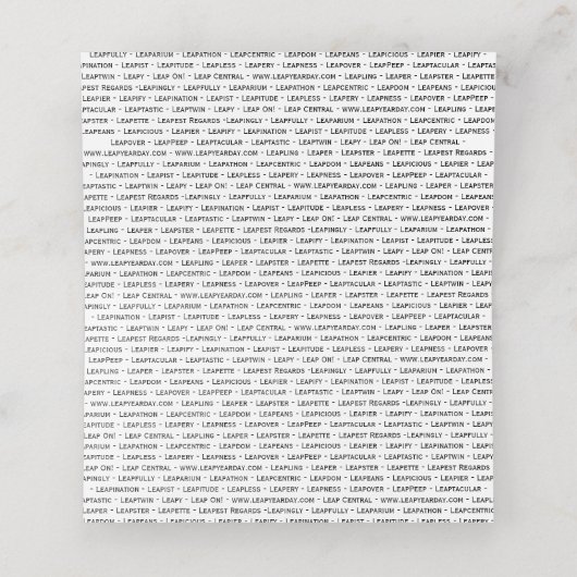 Placement Carte de lieu de l'année de levage (Intérieur déplié)