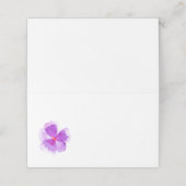 Placement Carte de lieu de l'événement mariage à l'aquarelle (Extérieur déplié)