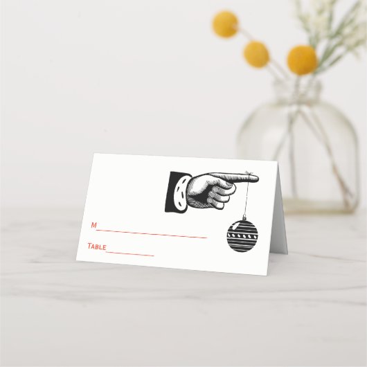 Placement Carte de lieu de l'ornement de Noël #3 de Noël (Dos)