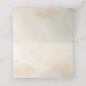 Placement Carte de lieu de mariage de plage avec design de c (Intérieur déplié)