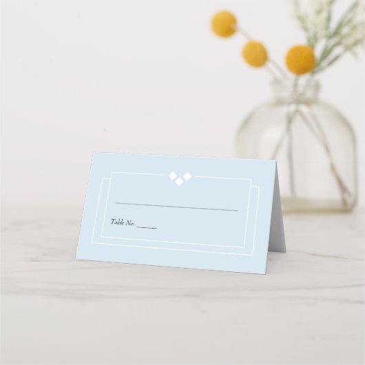 Placement Carte de lieu de mariage simple (Devant)