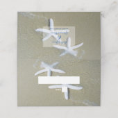 Placement Carte de lieu de mariage Starfish Beach (Extérieur déplié)