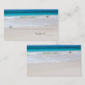 Placement Carte de lieu de mariage White Beach (Devant / Derrière)