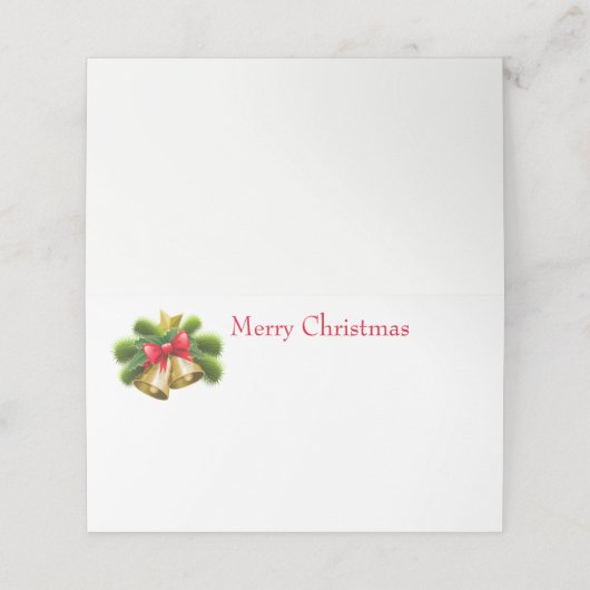 Placement Carte de lieu de nom (Extérieur déplié)