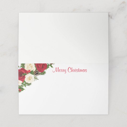 Placement Carte de lieu de nom (Extérieur déplié)