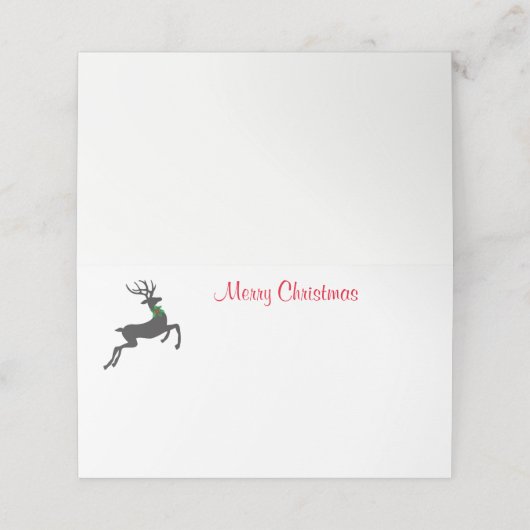 Placement Carte de lieu de nom (Extérieur déplié)