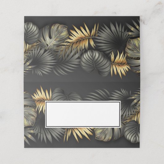 Placement Carte de lieu de nom (Extérieur déplié)