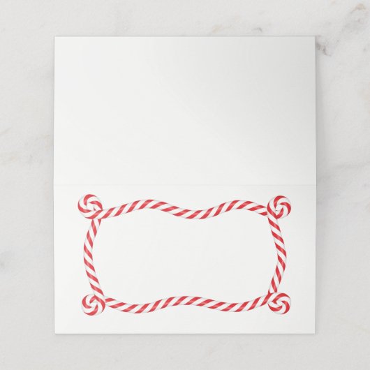 Placement Carte de lieu de nom (Extérieur déplié)