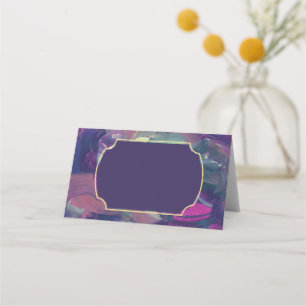 Placement Carte de lieu de peinture acrylique en gras