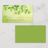 Placement Carte de lieu de réception de mariage de la branch (Devant / Derrière)