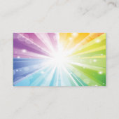 Placement Carte de lieu de réception de Sunburst en arc-en-c (Dos)