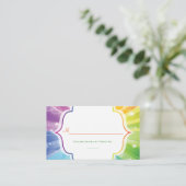 Placement Carte de lieu de réception de Sunburst en arc-en-c (Debout devant)