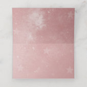 Placement Carte de lieu de réception Unicorne rose (Intérieur déplié)