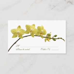 Placement Carte de lieu d'occasion spéciale Orchidées