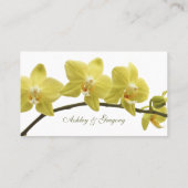 Placement Carte de lieu d'occasion spéciale Orchidées (Dos)