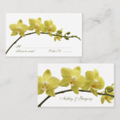 Placement Carte de lieu d'occasion spéciale Orchidées (Devant / Derrière)