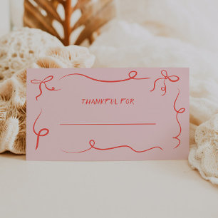 Placement Carte de lieu du dîner Thanksgiving à main